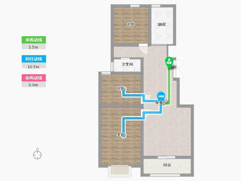 山东省-临沂市-城建·锦绣府-86.00-户型库-动静线