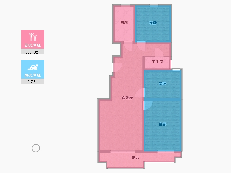 山东省-临沂市-城建·锦绣府-98.00-户型库-动静分区