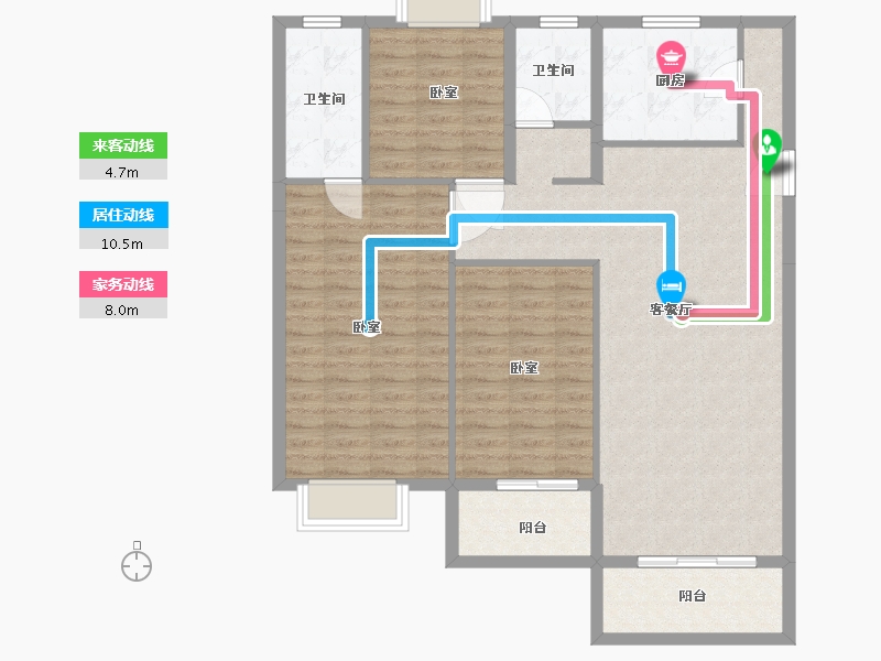 湖北省-武汉市-中建壹品澜荟-108.62-户型库-动静线