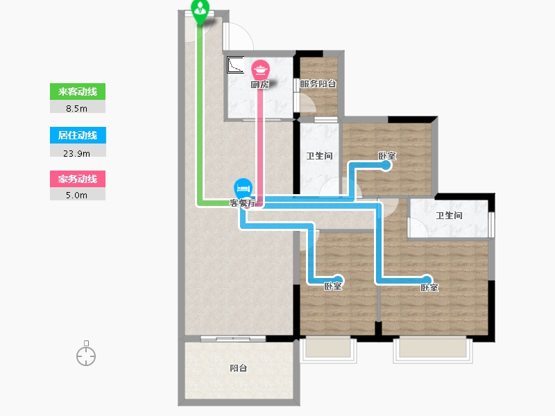 广东省-湛江市-龙腾广场-114.29-户型库-动静线