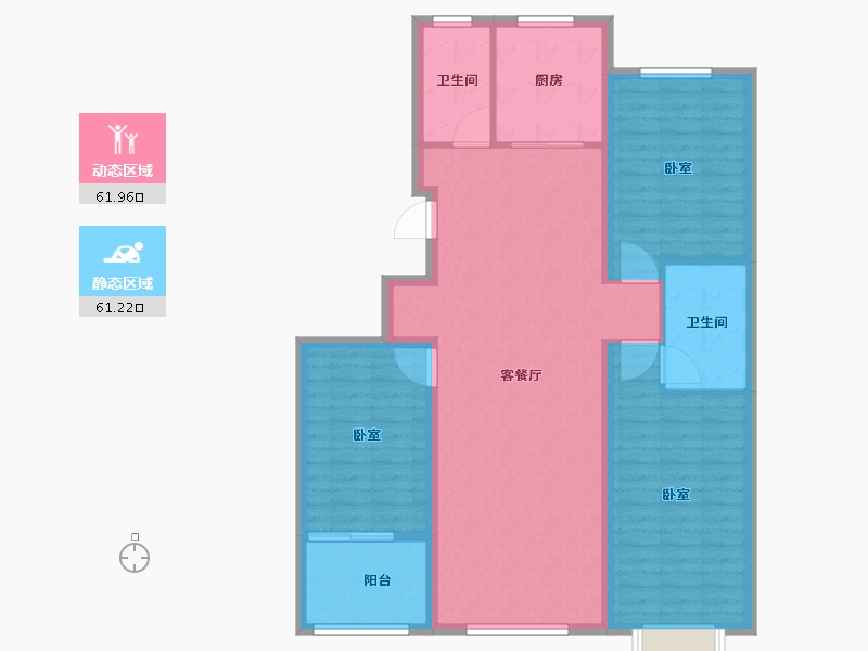 山东省-潍坊市-恒信书香门第-111.73-户型库-动静分区