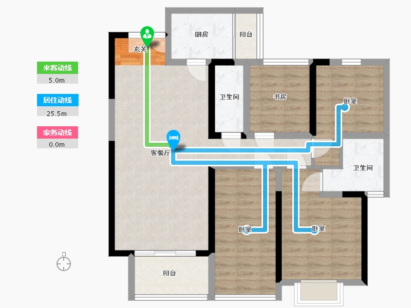 湖南省-岳阳市-友阿悦玺-98.01-户型库-动静线