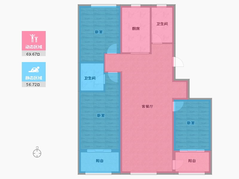 山东省-潍坊市-恒信书香门第-114.70-户型库-动静分区