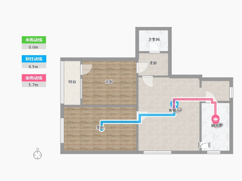 北京-北京市-万博苑-74.44-户型库-动静线