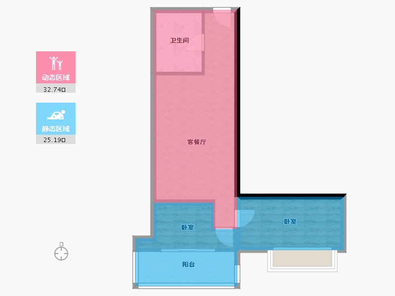 广东省-佛山市-太平洋鼎旺中心-51.27-户型库-动静分区