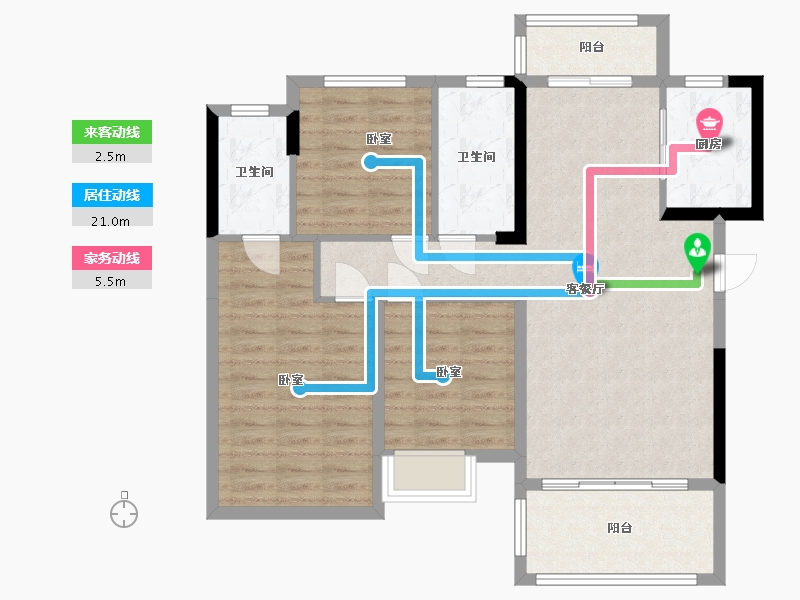 湖南省-湘潭市-九华金水湾-94.14-户型库-动静线