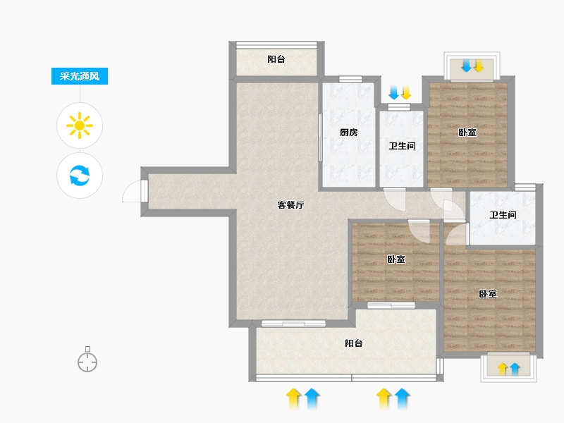 湖南省-邵阳市-邵新府-101.31-户型库-采光通风