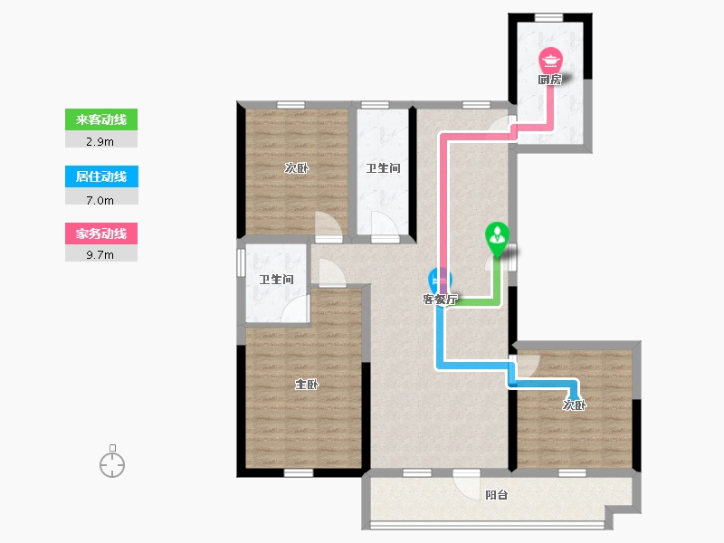 山东省-临沂市-青啤龍悦湾-114.00-户型库-动静线