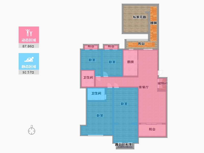 湖南省-湘潭市-九华金水湾-192.40-户型库-动静分区