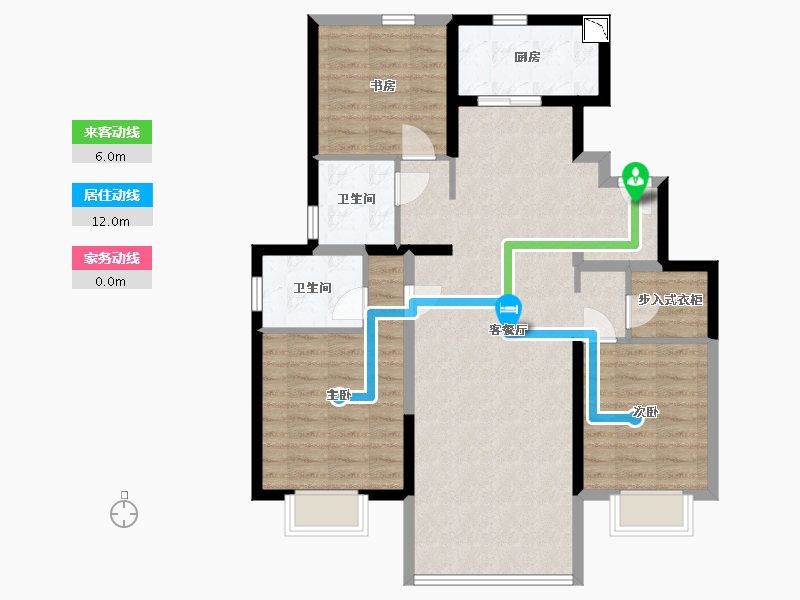 山东省-临沂市-豪森铂悦-97.64-户型库-动静线