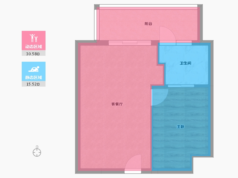 福建省-厦门市-富力锦绣桃源-41.81-户型库-动静分区