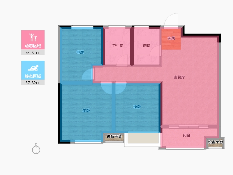 安徽省-宿州市-华纳橡树湾-78.77-户型库-动静分区