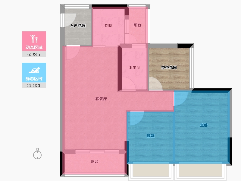 广东省-惠州市-公园山-64.54-户型库-动静分区