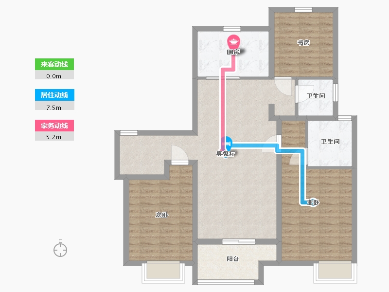 山东省-临沂市-鲁商万科新都会-100.00-户型库-动静线