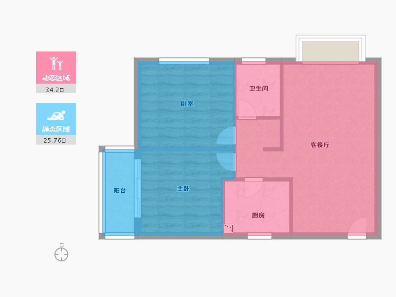 福建省-厦门市-招商兰溪谷-54.00-户型库-动静分区