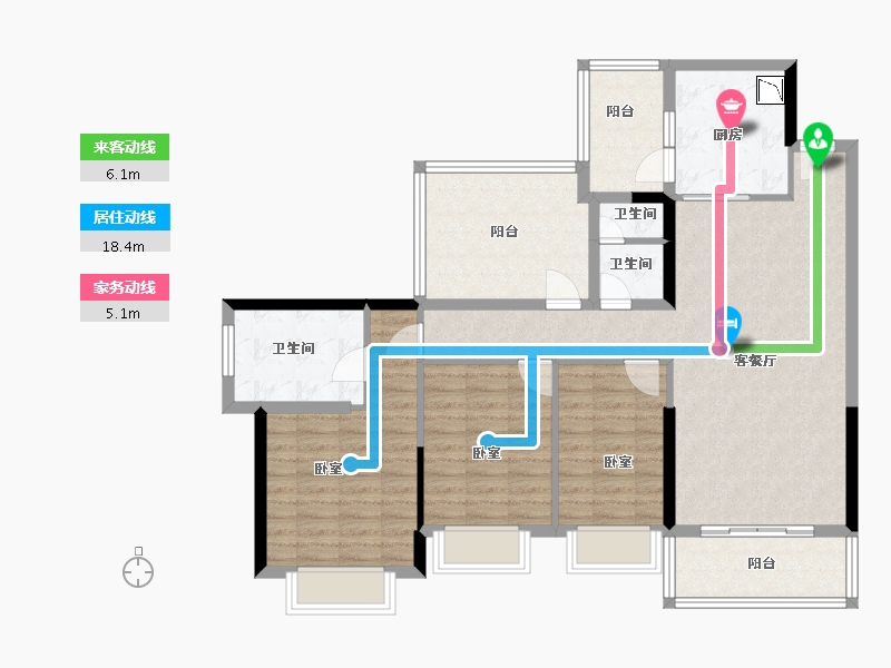 广东省-佛山市-雅居乐英伦首府-108.00-户型库-动静线