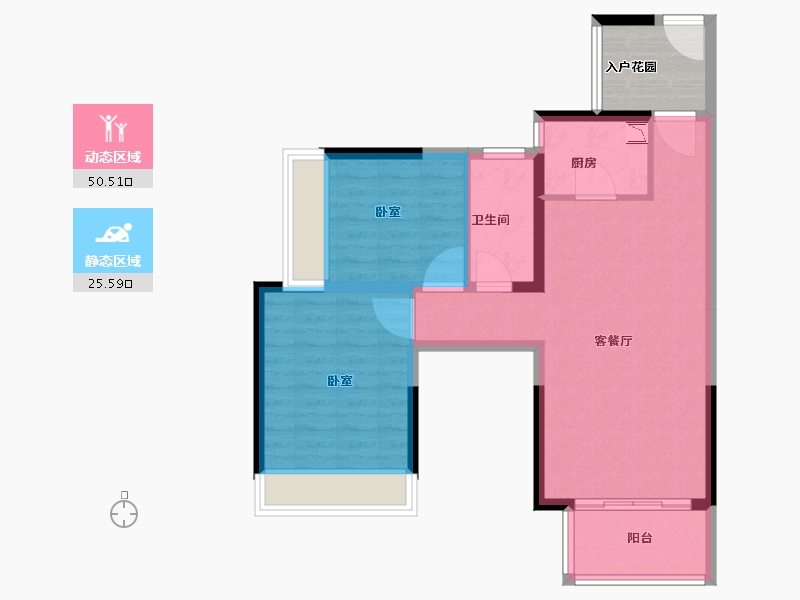 广东省-广州市-深业城-73.00-户型库-动静分区