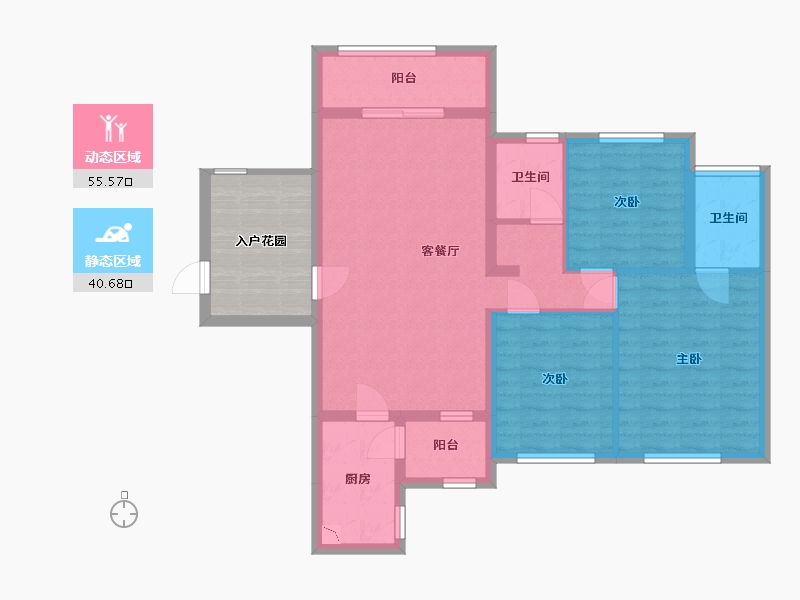 湖南省-长沙市-中悦·领秀城-94.31-户型库-动静分区