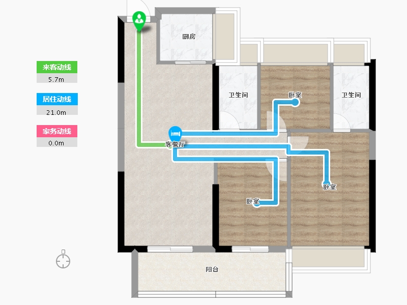 湖北省-孝感市-恒凯首府-82.93-户型库-动静线