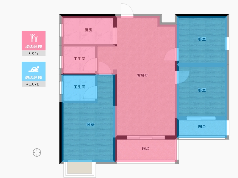 湖南省-邵阳市-邵新府-77.02-户型库-动静分区