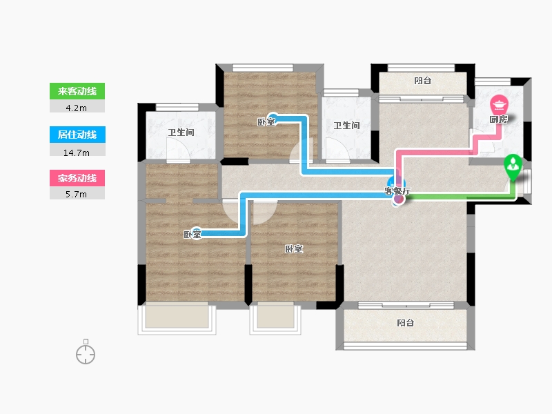 湖北省-襄阳市-襄投欣悦城-81.69-户型库-动静线