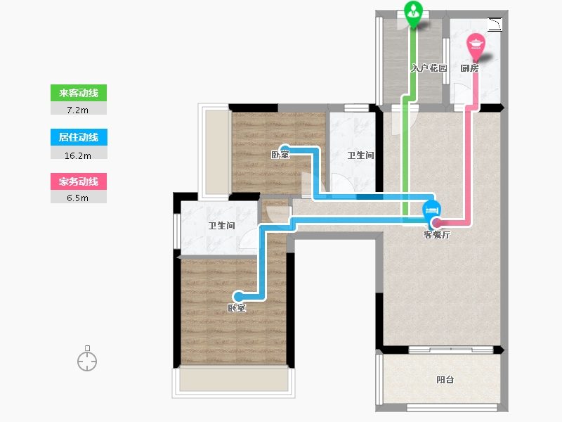 广东省-广州市-深业城-80.00-户型库-动静线