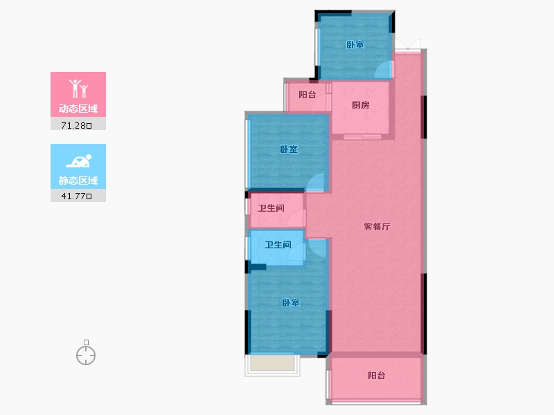 湖南省-长沙市-润和·谷山郡-101.01-户型库-动静分区