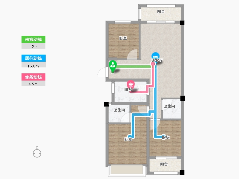 浙江省-绍兴市-店口丽景春天-83.00-户型库-动静线