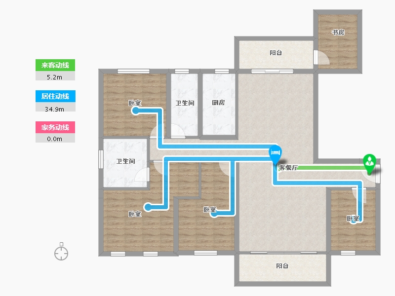 广东省-汕头市-澄海碧桂园-141.76-户型库-动静线