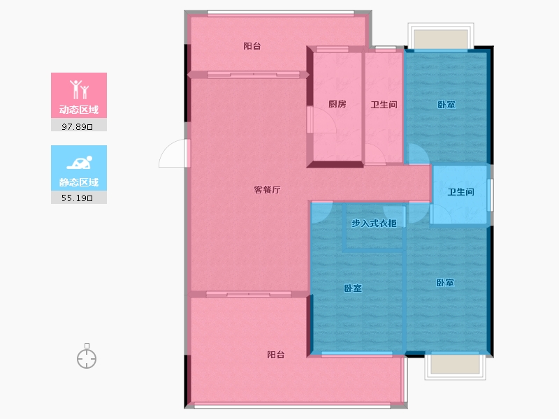 广东省-汕头市-海湾一城-140.01-户型库-动静分区