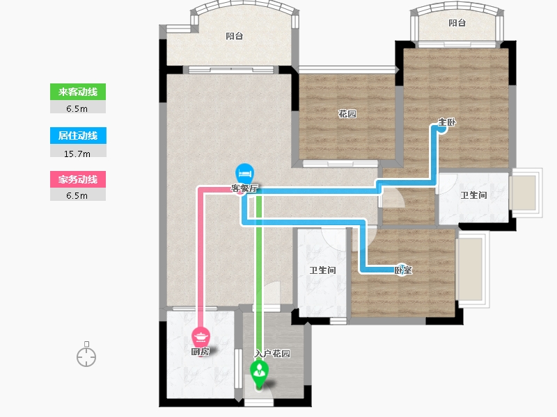 广东省-广州市-莱茵水岸-99.14-户型库-动静线