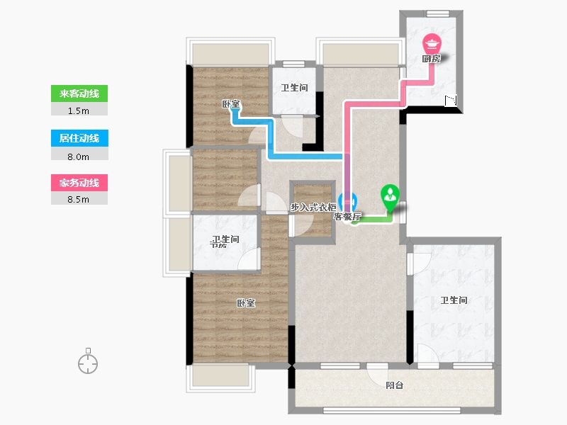 湖北省-武汉市-融创融公馆-102.81-户型库-动静线