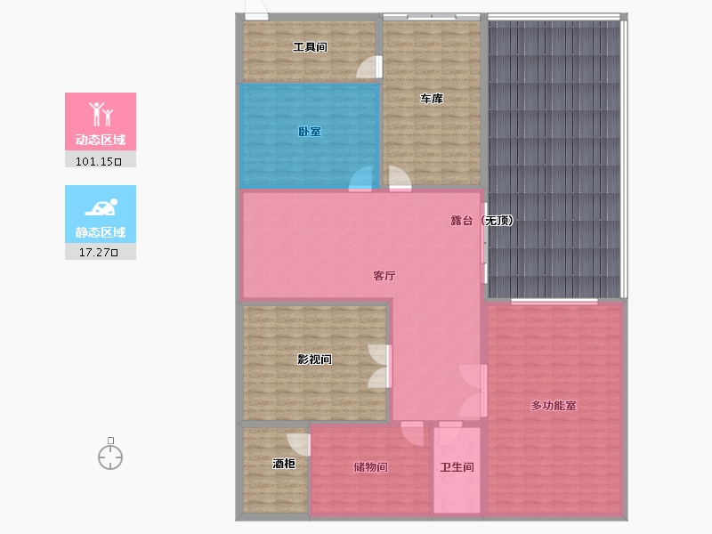 福建省-厦门市-富力锦绣桃源-209.45-户型库-动静分区