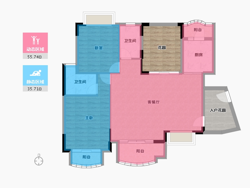 广东省-广州市-莱茵水岸-99.42-户型库-动静分区