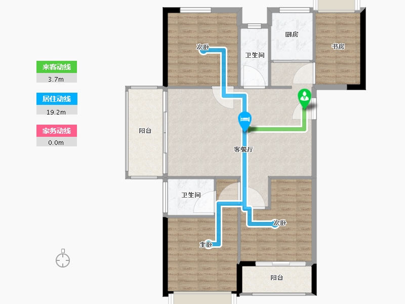 安徽省-蚌埠市-融昊外滩-108.04-户型库-动静线