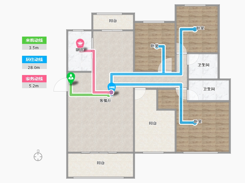 广东省-汕头市-澄海碧桂园-112.99-户型库-动静线