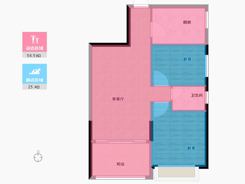 广东省-汕头市-海湾一城-75.00-户型库-动静分区