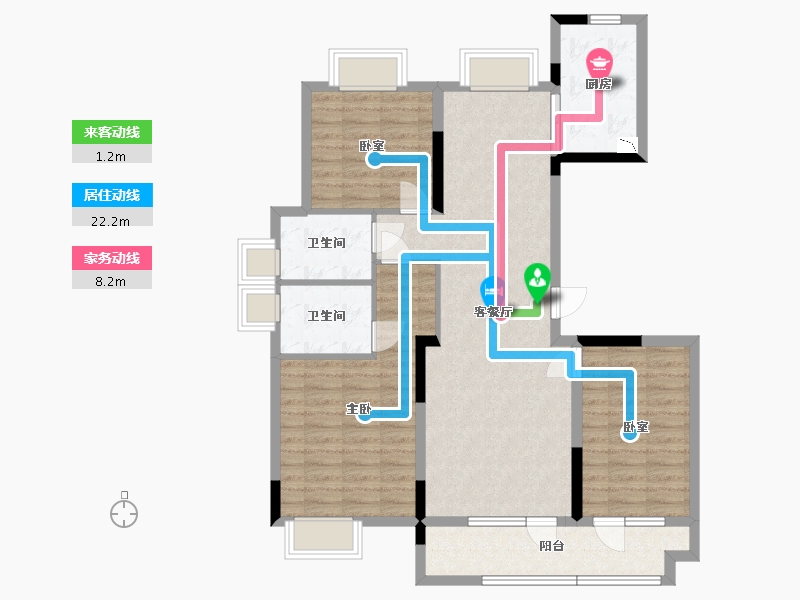 湖北省-武汉市-融创融公馆-99.01-户型库-动静线