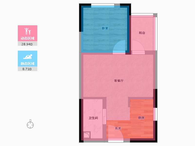 湖南省-长沙市-中海·熙湾-32.70-户型库-动静分区