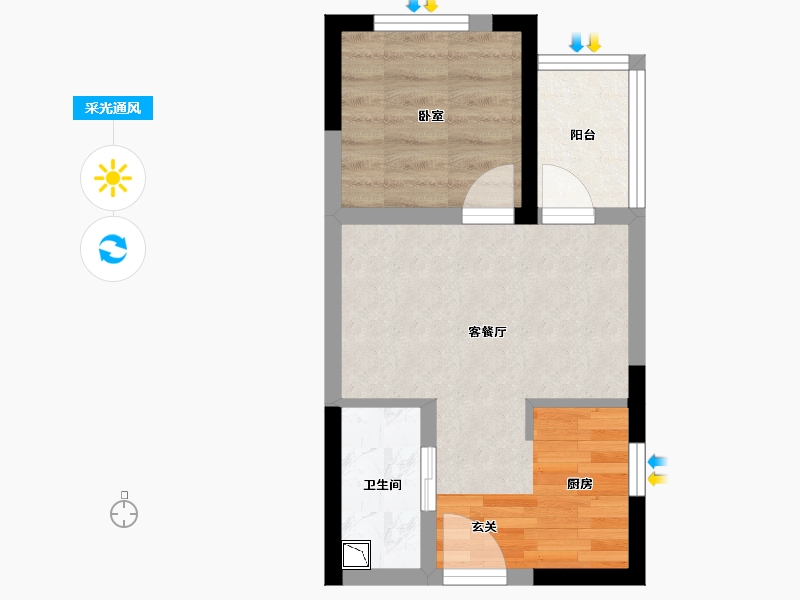 湖南省-长沙市-中海·熙湾-32.70-户型库-采光通风