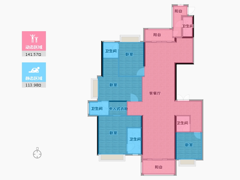 广东省-佛山市-雅居乐英伦首府-236.00-户型库-动静分区