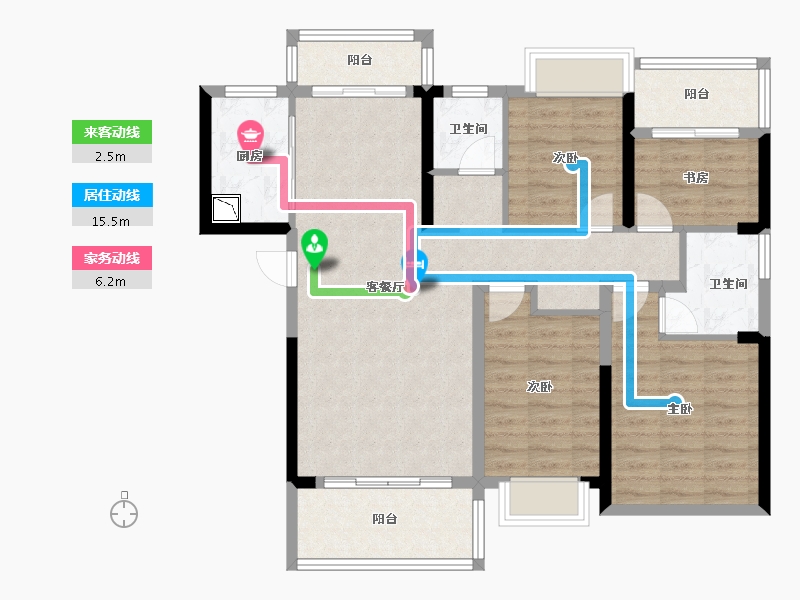 湖南省-株洲市-湘江汇-97.32-户型库-动静线