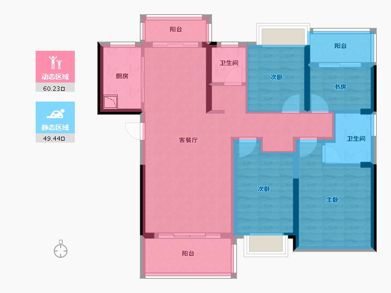 湖南省-株洲市-湘江汇-97.32-户型库-动静分区