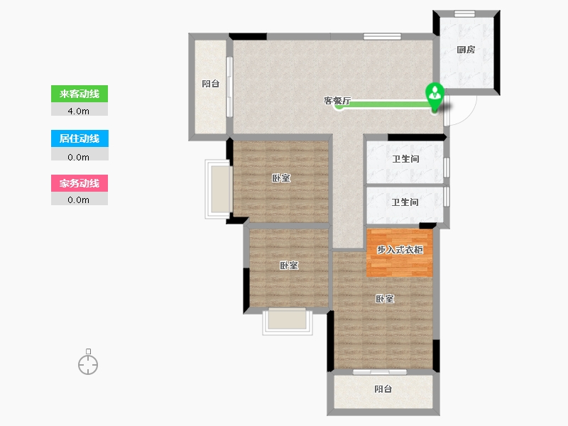 湖北省-武汉市-中建壹品澜荟-106.88-户型库-动静线