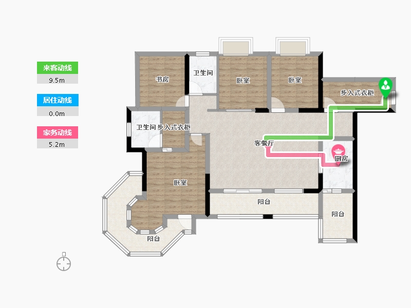 湖北省-咸宁市-汉地尚街-120.25-户型库-动静线