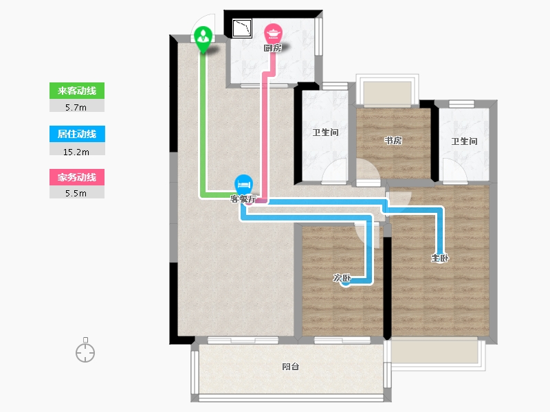 湖南省-株洲市-湘江汇-89.05-户型库-动静线