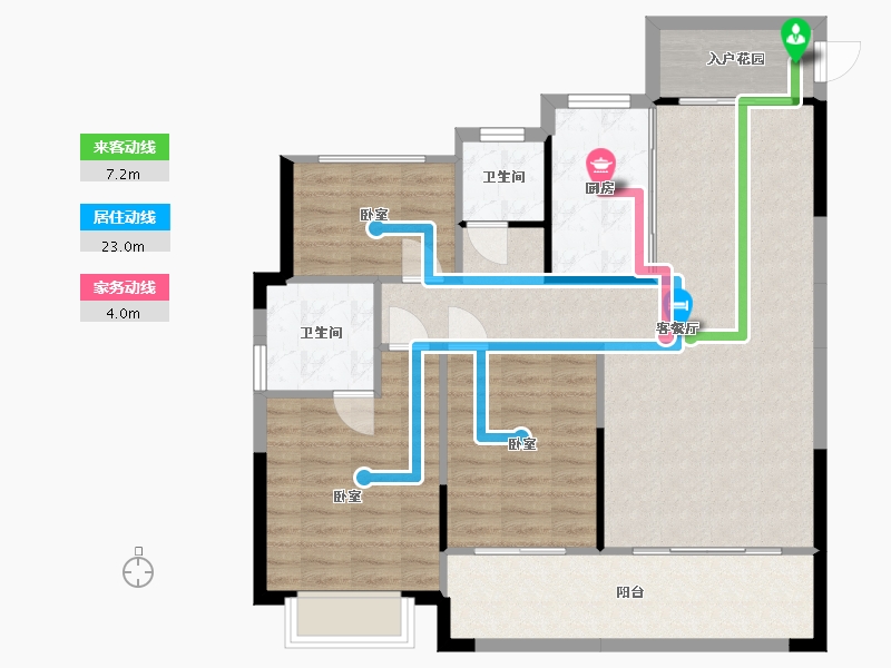 湖南省-常德市-桂发御园-98.24-户型库-动静线