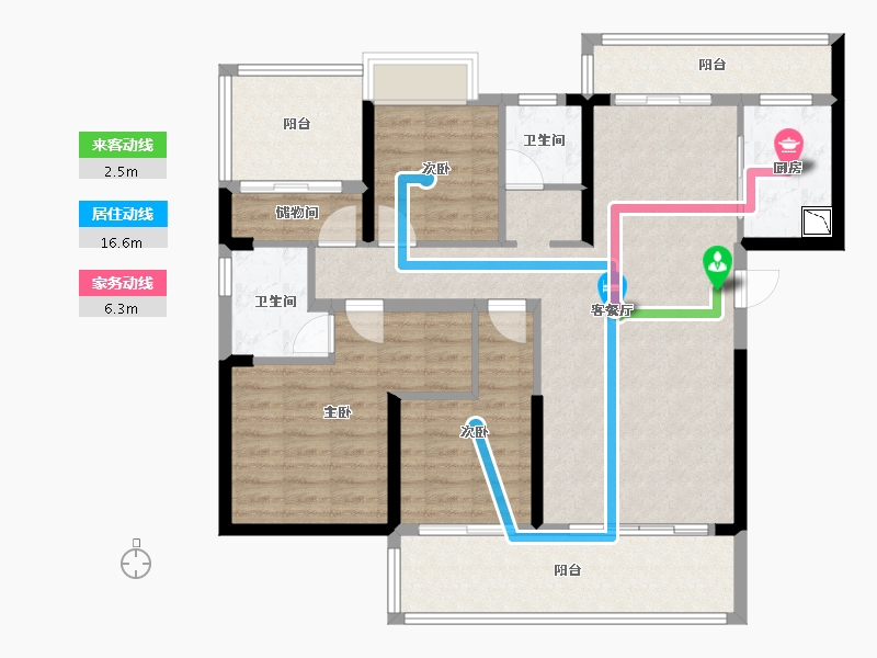 湖南省-株洲市-湘江汇-108.02-户型库-动静线