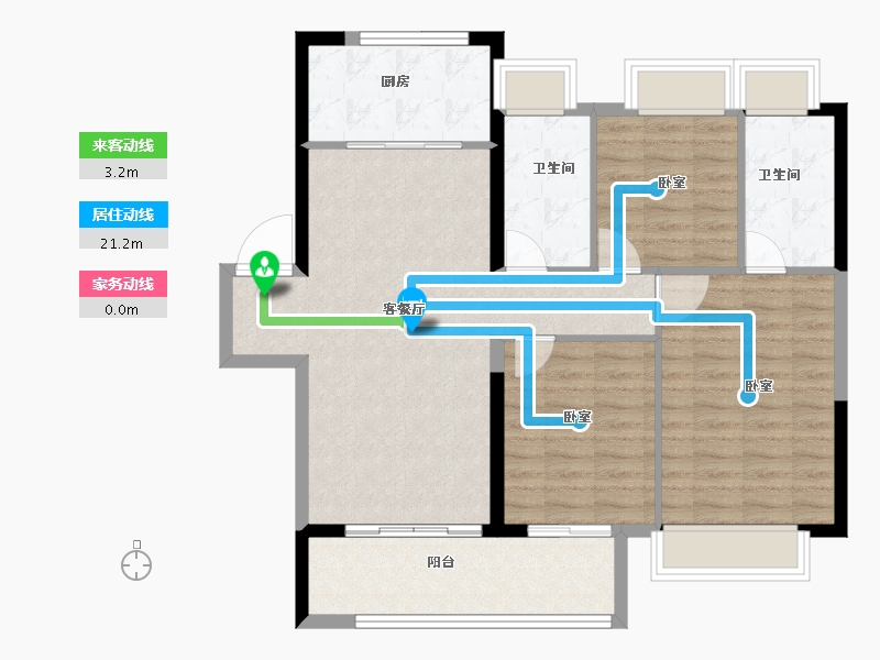 湖北省-孝感市-湖北交投颐和华府-94.00-户型库-动静线