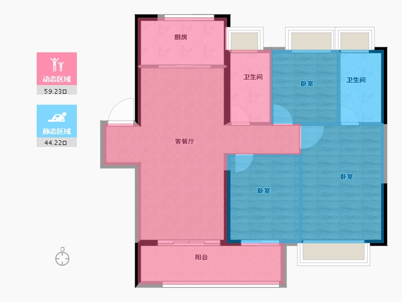 湖北省-孝感市-湖北交投颐和华府-94.00-户型库-动静分区